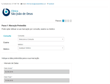 Tablet Screenshot of marcacoes.saojoaodedeus.pt